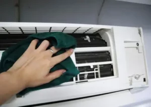 How to clean AC evaporator coils inside house