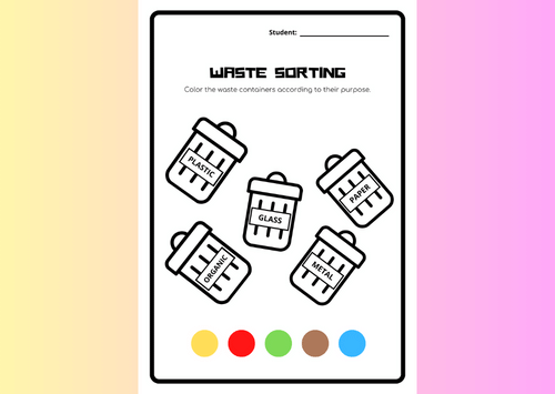 DIY waste sorter worksheet