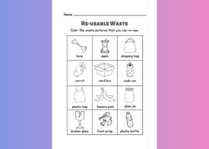 Reusable Waste worksheet